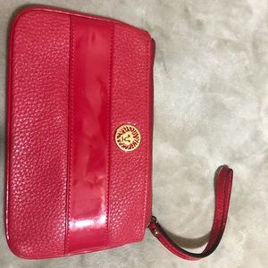 Red Anne Klein clutch